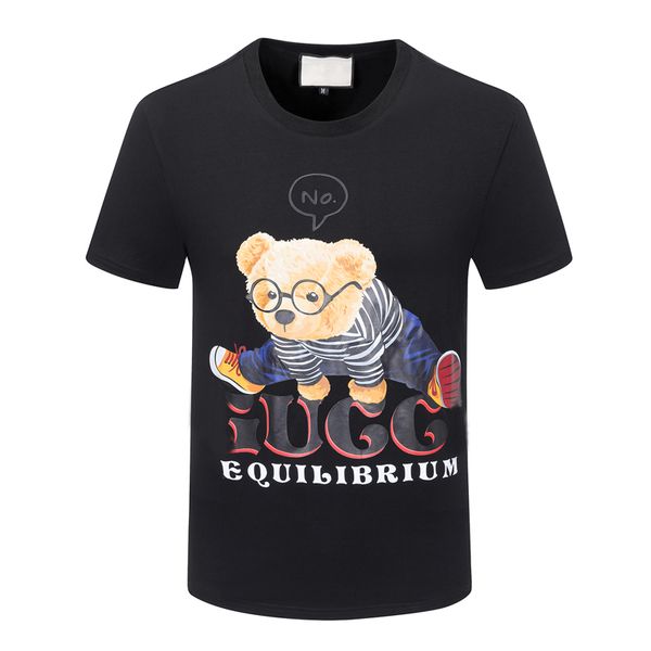 

mens t shirt bear sporty womens tees trends designer cotton short sleeves luxury sharks tshirts clothing street shorts sleeves clothes, White;black