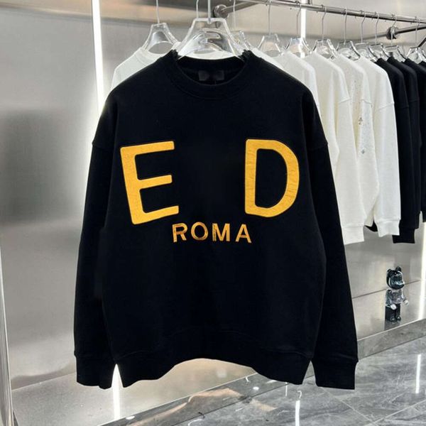 

F Jacquard Embroidered Sweatshirt Men Women Sweaters Designer Sweater Round Neck Hoodie Casual Long Sleeved T-shirt Men's Pullover Shirt, Printing-8