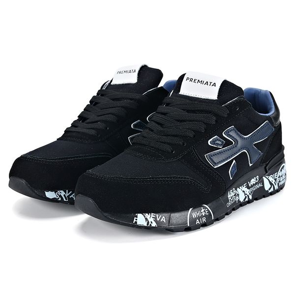 

2023 new mens womens running shoes designer italy sheepskin genuine leather mens traingers sports sneakers walking jogging training shoes, Black