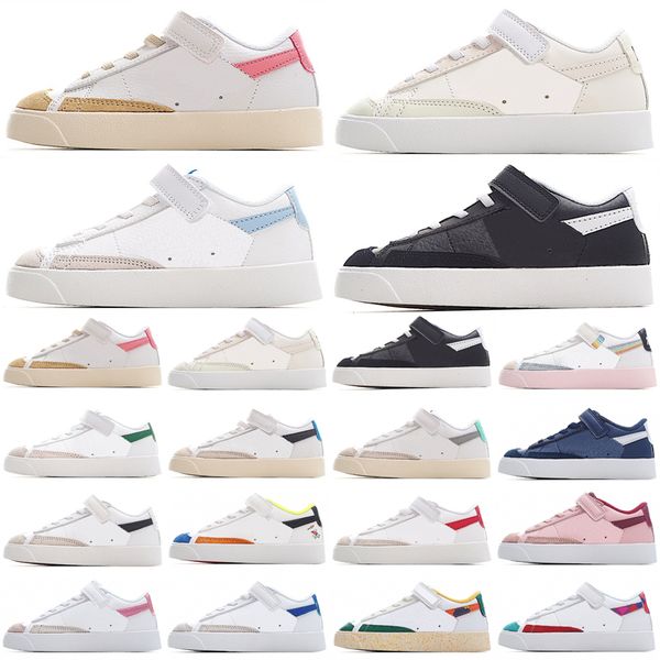 

kids blazer low shoes running shoes children youth boys girls trainers designer shoe platform sneakers vintage blazers multi color size 22-3