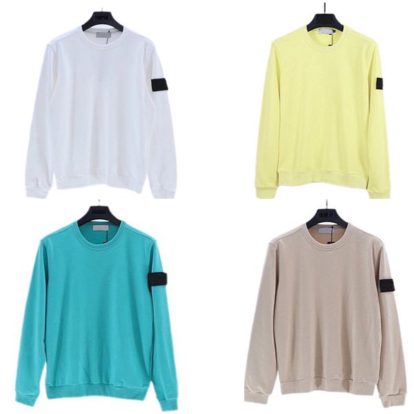 

designers mens stones and island hoodie candy hoody stones women casual logo long sleeve couple loose o-neck sweatshirt 13 colors, Black