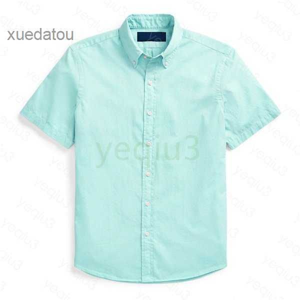 

mens casual shirts solid color small horse short sleeve embroidery colorful horse plus size men classic business t-shirt button lapel slim f, White;black
