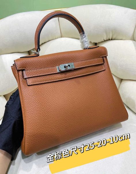 

evening bags designer handbag women bags kellies lychee pattern togo calf leather 25 28 32cm portable single shoulder diagonal versatiles bu