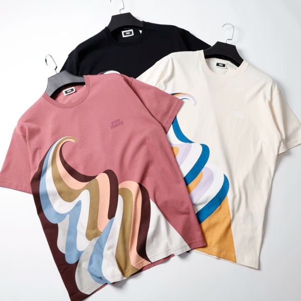 

men's t-shirts tees summer round neck short sleeves fashion cotton letters, Black;brown