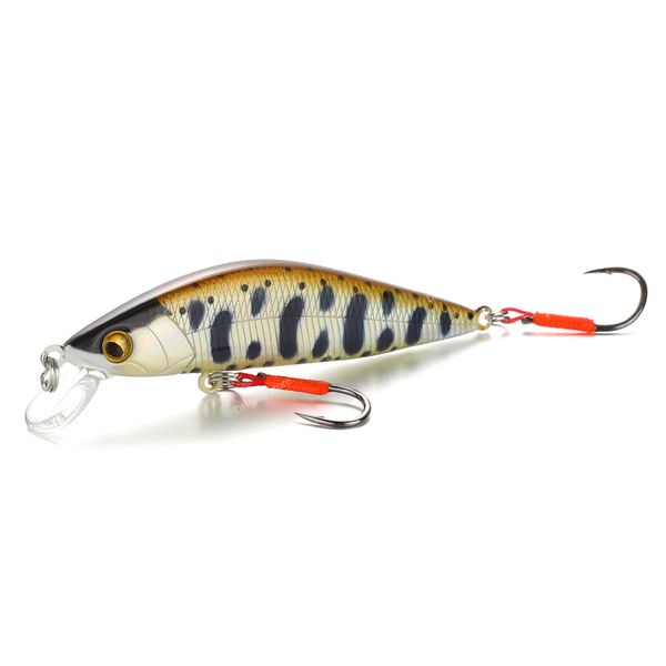 

japan design peche leurre truit emishi 65s 6.8g sinking minnow assisthook fishing lure wobblers for trout chub perch pike fishingfishing lur