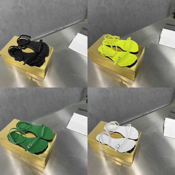 

summer slippers designer sandals flat shoes classic women sandals shell sole toe print with buckle one-line flat paris spring shopping slipp, Black