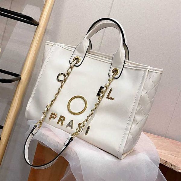 

60% off women's luxury handbags classics beach metal pearl letter badge tote bag small leather large female chain wallet backpack p4iz
