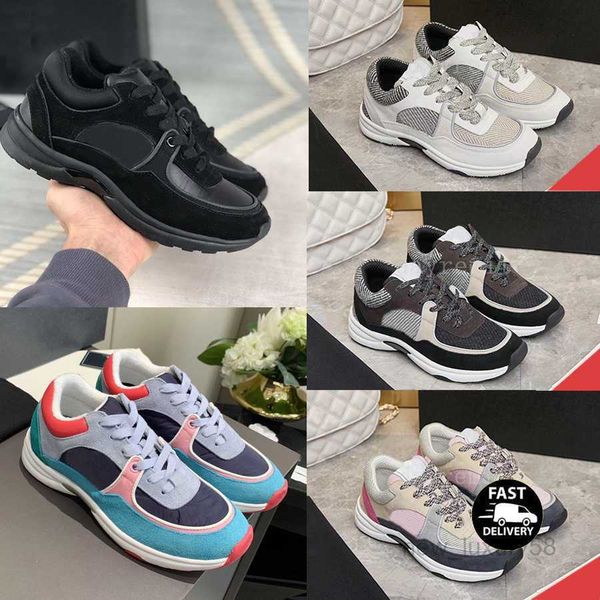 

designer calfskin casual shoes reflective sneakers vintage suede leather trainers fashion stylist shoespatchwork leisure shoe platform lace-