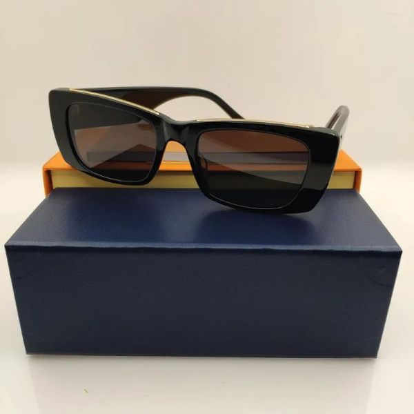 

Sunglasses 2023 Acetate Rectangle Man For Women Black Square Brand Designer Irregular Sun Transparent Glasses Woman UV400