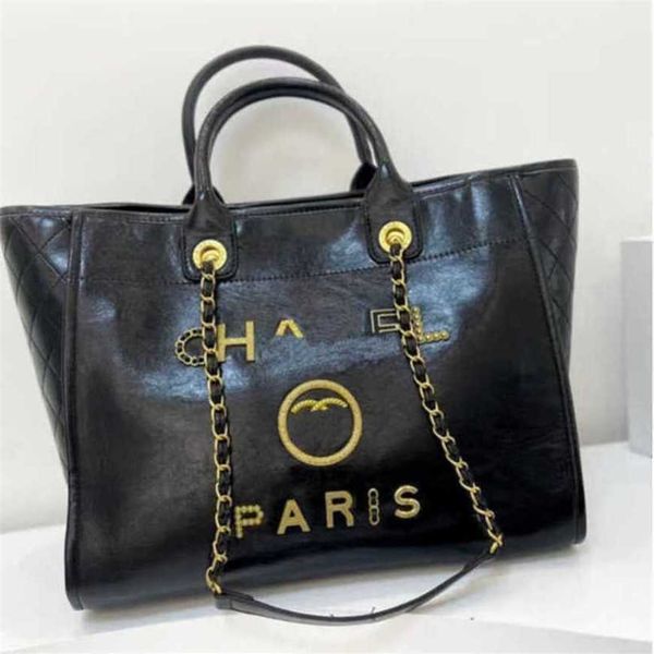 

80% off handbags women's luxury beach designers metal pearl letter badge tote bag small leather large female chain wallet backpack 90ny