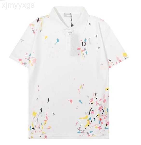 

men's t-shirt 2023 new designer beach travel fashion street shooting men and women polo shirt 58idc, White;black
