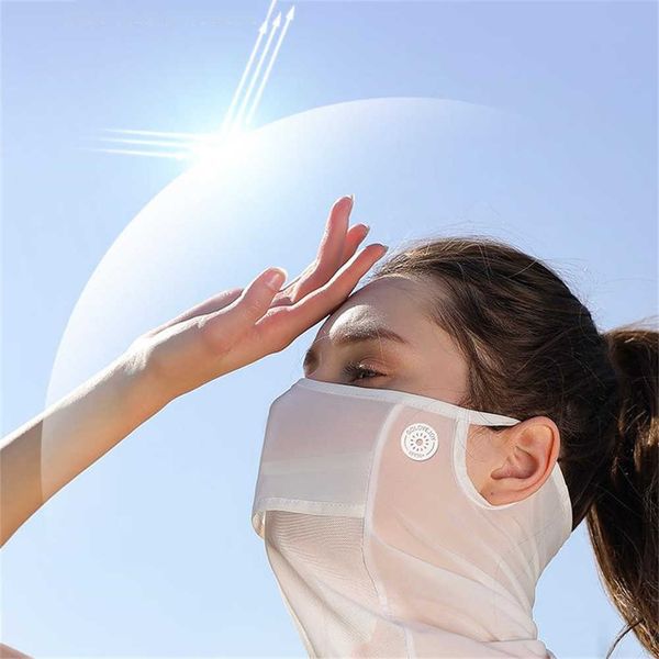 

other fashion accessories outdoor sunscreen golf sun proof ice silk bib men women collar fishing riding uv protect neckline mask summer inte, Silver