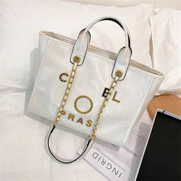 

80% off handbags women's luxury classics beach designers metal pearl letter badge tote bag small leather large female chain wallet back