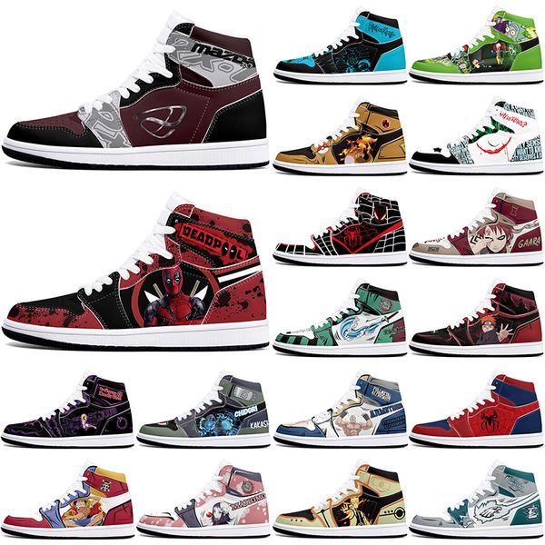 

DIY classics customized shoes sports basketball shoes 1s men women antiskid anime loafers Versatile customized figure sneakers 36-48 345926