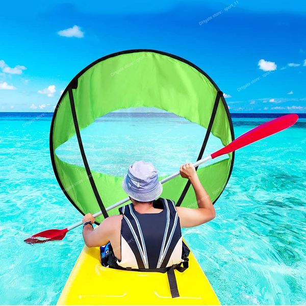 

sup surfboard accessories downwind paddle inflatable canoe drag sail kayak accessories with transparent window folding thrusters water sport