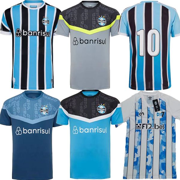 

2023 2024 gremio suarez soccer jerseys special 120th anniversary campaz villasanti benitez ferreira janderson camisa home football shirts s-, Black;yellow