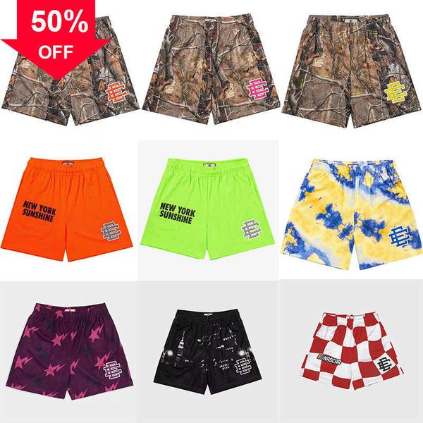 

men's shorts eric emanuel designer mens ee summer running men sports jogging fitness quick dry gym sport short pants size m//xl/2xl/3x, White;black