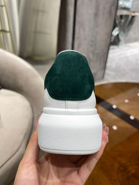 

2023new mens casual shoes women low canvas thick bottom sneaker black white alabaster pink woman sneakers height womans trainers 0414