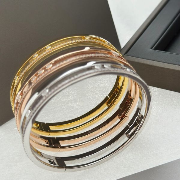 

gold bangle bracelets for women girlfriend 18k plated gold luxury set designer jewelry necklace fashion party wedding gifts birthday wholesa, Black
