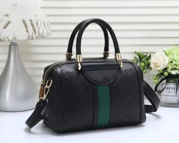 

mt designer boston double g brand duffel bag crossbody handbag messenger women red green stripe handbag purse leather shoulder pocket weeken