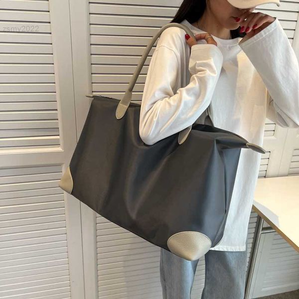 

evening bags oversized duffle travel bag for women water repellent oxford cloth shoulder bags large capacity handbags female big shopper tot