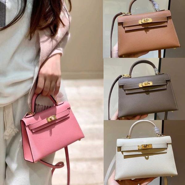 

tote handbag kellie kellybag 2023 genuine leather second generation mini palm cow one shoulder women's crossbody classic fashion versat