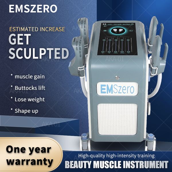 

4 handles emszero+rf slim equipment high power high intensity 5000w 13 tesla electromagnetic muscle stimulation cellulite removal