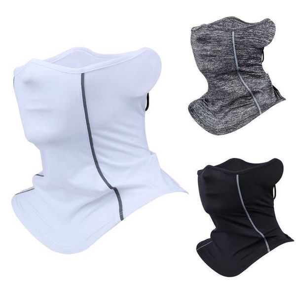

other fashion accessories outdoor mountaineering nylon scarf headband hiking cycling mask sun protection neckerchief cover breathable scarf, Silver
