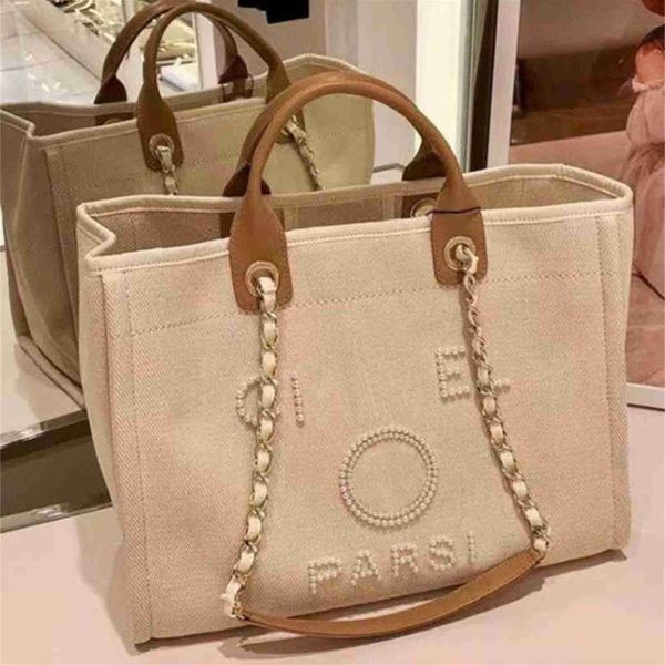 

70% off luxury fashion women's classic canvas beach bag large capacity small chain packs big handbags do5z