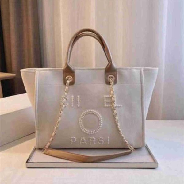 

70% off women's classics luxury handbags beach fashion pearl canvas packs chains bag small large pack backpack qazf