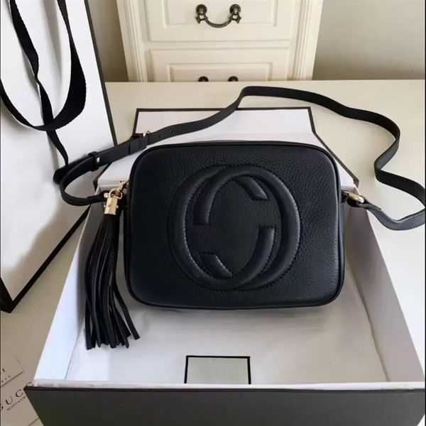 

women fashion bag famous brand designer shoulder bag tassel soho bags ladies tassel litchi profile women messenger bag 22 cm walle311m, Red;black