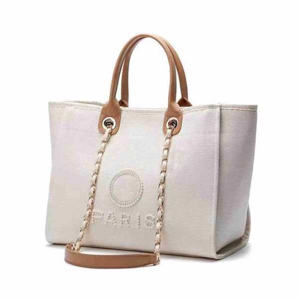 

70% off fashion women's luxury classic canvas beach bag large capacity small chain packs big handbags yc8t