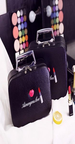 

2017 fashion mouth cosmetic bag cosmetic case travel pu leather cosmetic bag waterproof storage package handmade box4435683