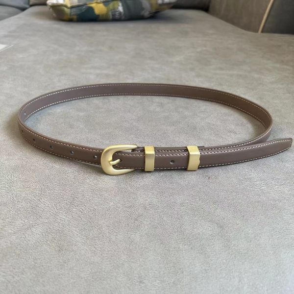 

women designer belt fashion geometric buckle 1.8cm width genuine leather belts dress waist cowhide with box womens grey belts, Black;brown