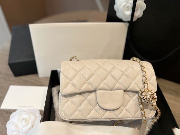 

fashion shoulder bag diamond pattern bag crossbody bag handbag flap purse chain trendy and versatile black / white 20 * 12cm / 17 * 13cm