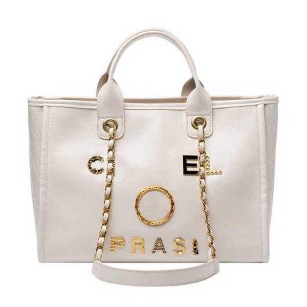 

60% off classics women's handbags luxury beach metal pearl letter badge tote bag small leather large female chain wallet backpack btif