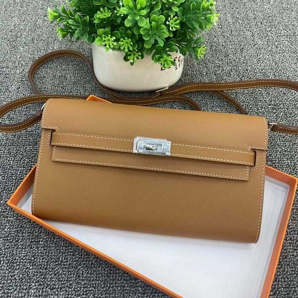 

tote handbag kellie kellybag 2023h fine hand pattern epsom cowhide leather small wallet handbag crossbody genuine leather zc