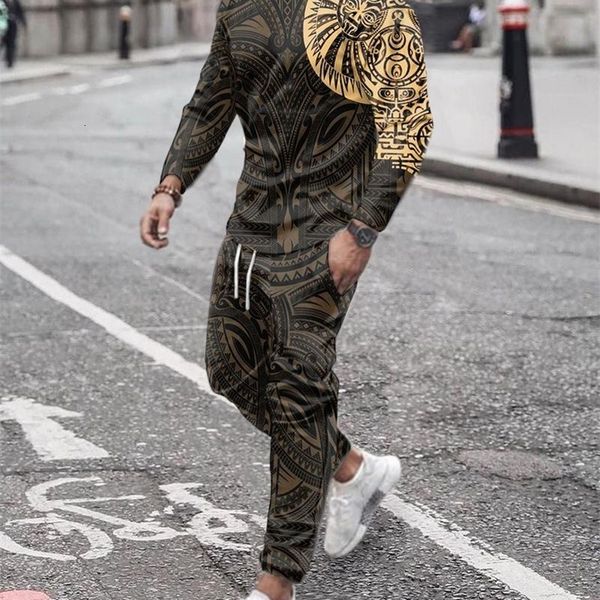 

men's tracksuits fall activewear long sleeve tshirt sweatpants set streetwear retro sweatshirt oversized 230417, Gray