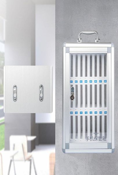 

mobile phone safe box with lock aluminum alloy abs portable school army meeting storage cabinet storage toolbox wall suitcase hand3752928