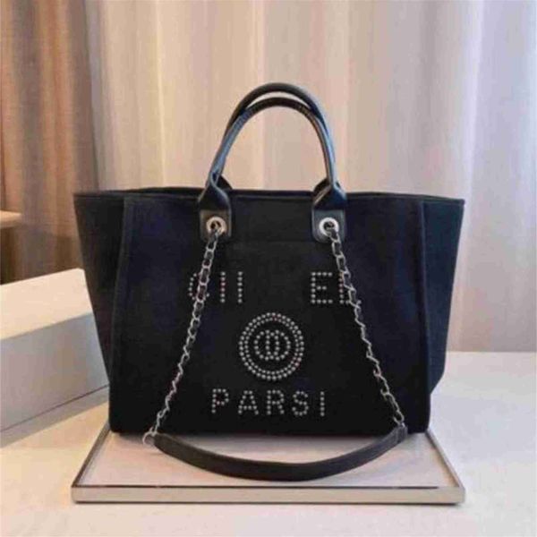 

70% off women's luxury classics handbags beach pearl canvas embroidered chain packs bag small large pack backpack yl23