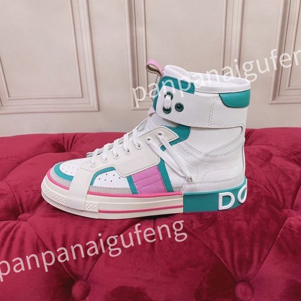 

2023 new men's sneakers designer white shoes leather sneaker platform women casual shoes, Black