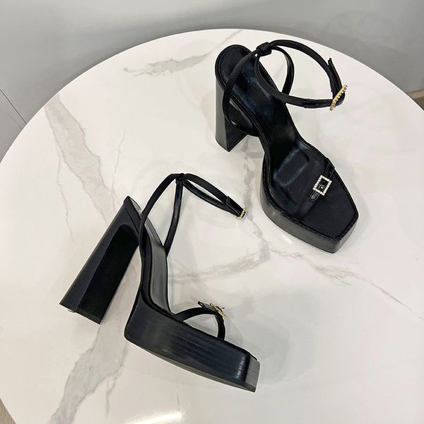 

sandals famous designer women platform heels famous women sandals thick bottom shoes women thick heel waterproof platform, Black