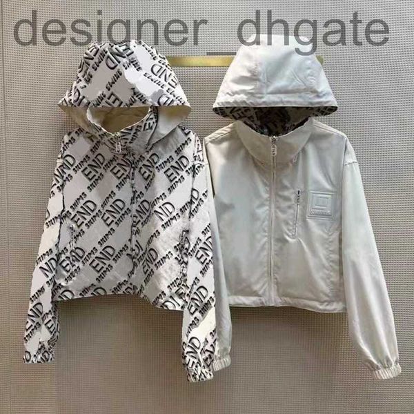 

women's jackets designerdesigner 2022 capsule collection women's hooded jackets fashion reversible full ff fashion long sleeve jac, Black;brown