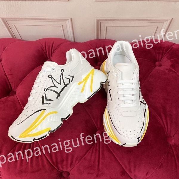 

men sneakers designer white shoes leather sneaker platform women casual shoes, Black