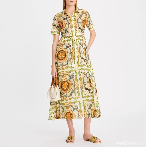 

fanncy dress art patterns printed lapel neck short sleeve midi dress, Black;gray