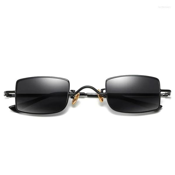 

Sunglasses Retro Classic Small Square Men Brand Designer Sun Glasses Women Vintage Metal Frame Black Lens Eyewear UV400