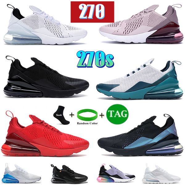 

mens 270 270s running shoes triple black dusty cactus x white metallic university gold anthracite light bone punch spirit teal men women sne