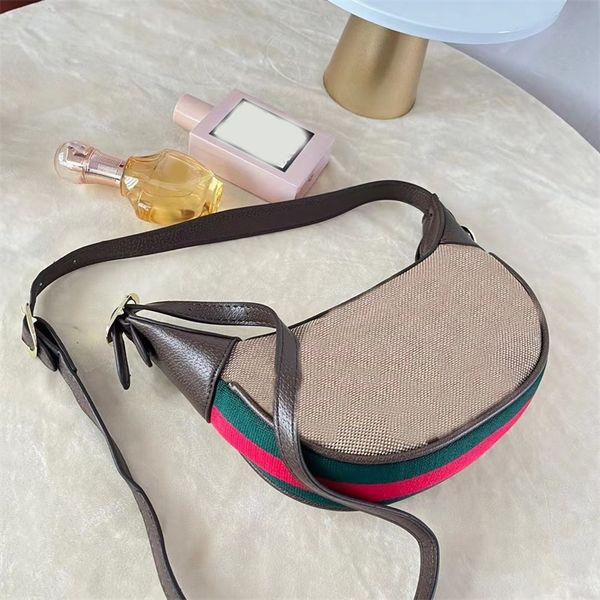

multicolor designer bag underarm luxurys handbags for women ophidia shopping traveling wallet red green ribbon half moon shoulder bags ins v