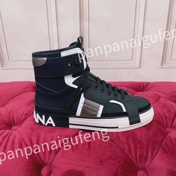 

men's sneakers designer white shoes leather sneaker platform women casual shoes, Black