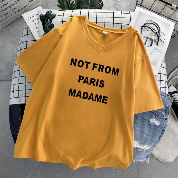 

women's t-shirt duofan plus size t-shirt cotton v-neck short sleeve t shirts female summer letter print casual oversized women tee 2304, White